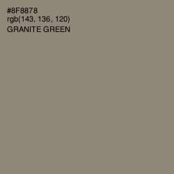 #8F8878 - Granite Green Color Image